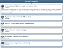 Tablet Screenshot of oxytocincentral.com